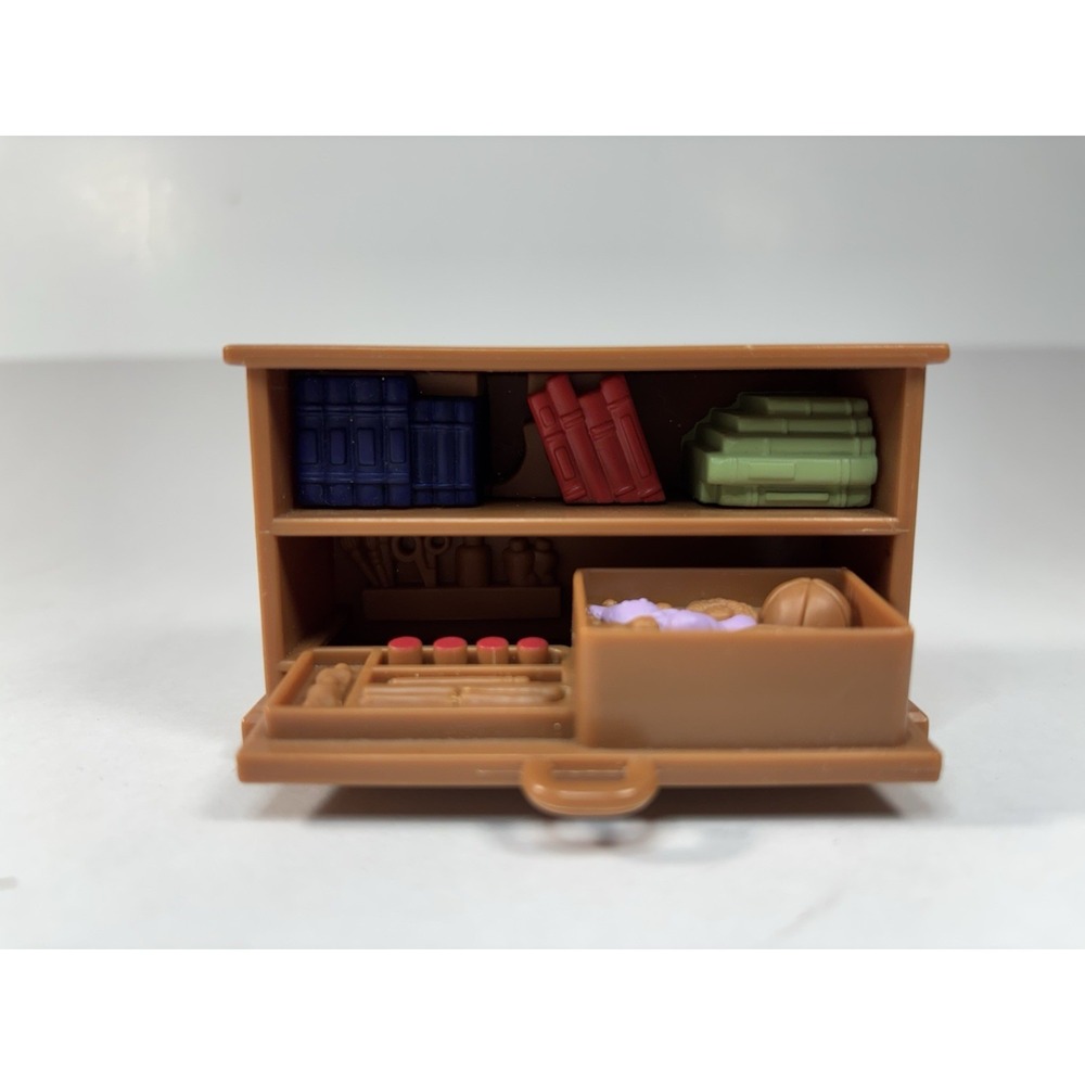 Fisher Price Loving Family Dollhouse GIRL + Chair + Computer Desk & Bookshelf